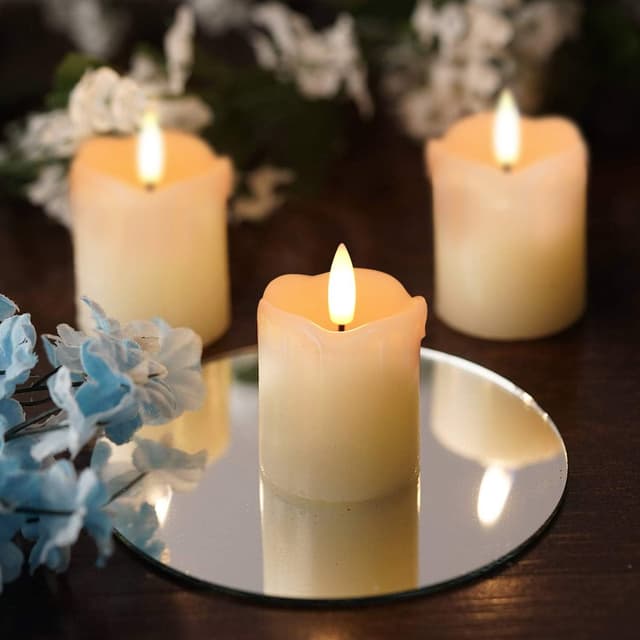 Detalle 2 de Real wax tea light candles 5x5cm timer