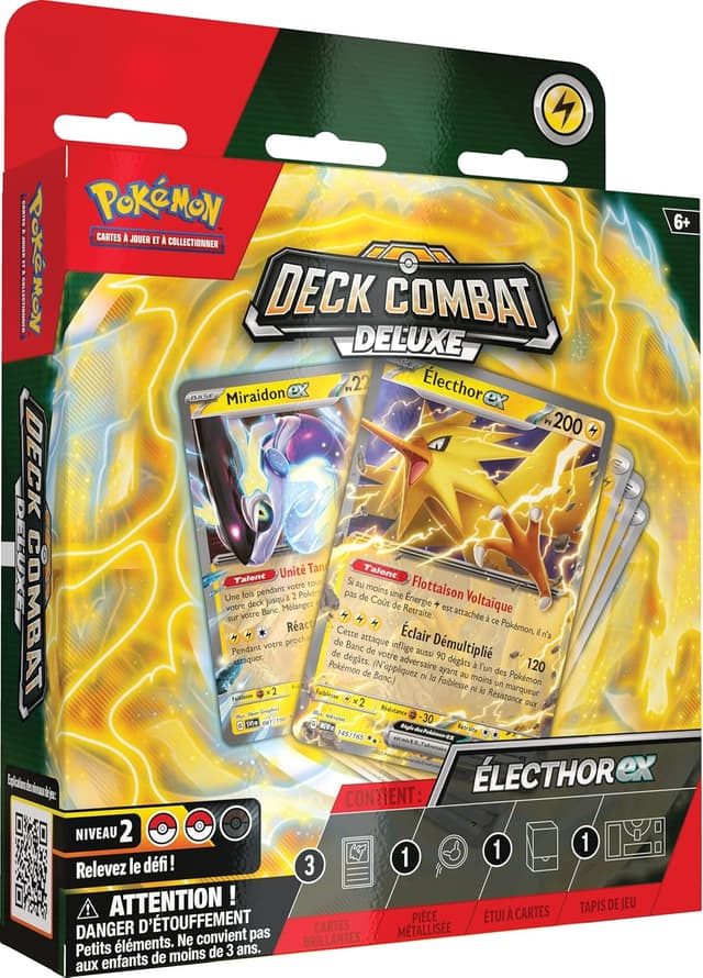 Imagen de Pokémon Deck Combat Deluxe Électhor-ex 60 cartes en OfertitasTOP