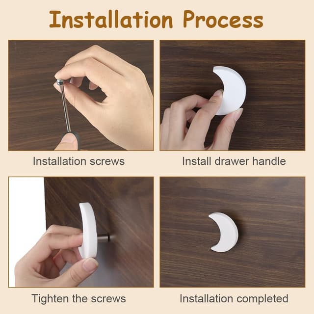 Detalle 2 de Aolso boutons de tiroir 9 pièces