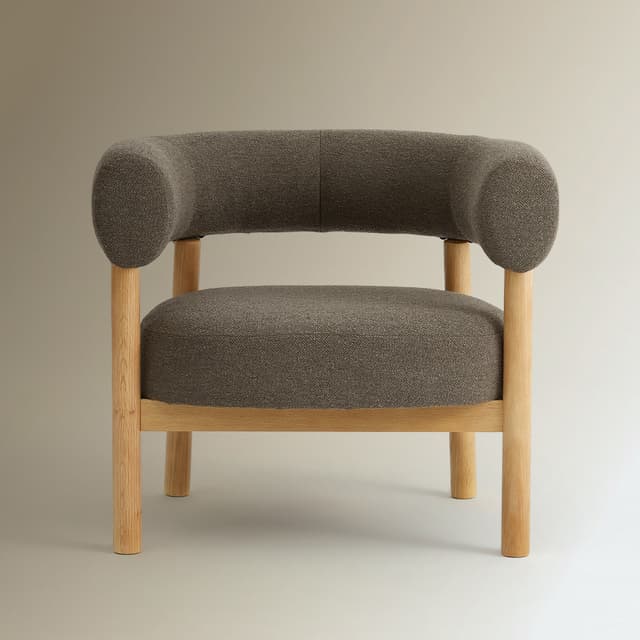 Detalle 1 de El Corte Inglés Room Butaca en tejido bouclé Nordic