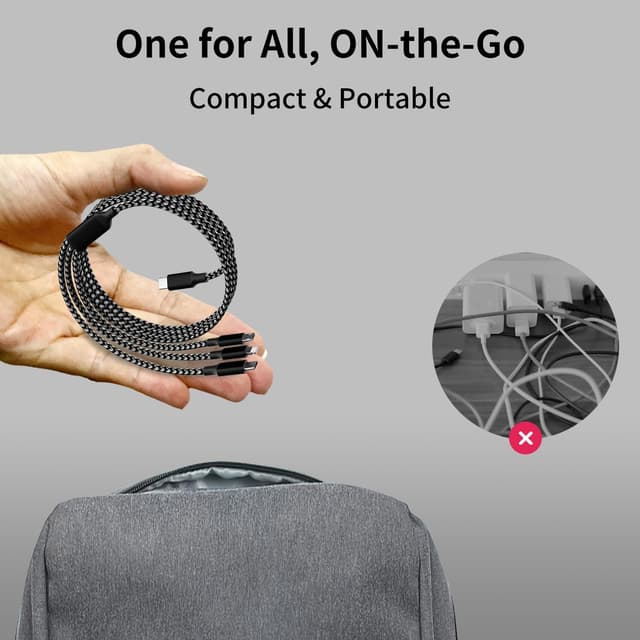 Thumbnail 6 de IDISON 3-in-1 Multi Charging Cable 4 ft