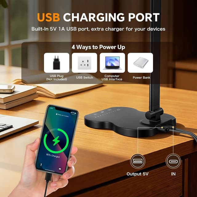 Thumbnail 2 de Caldarax Lampe de bureau 5 modes