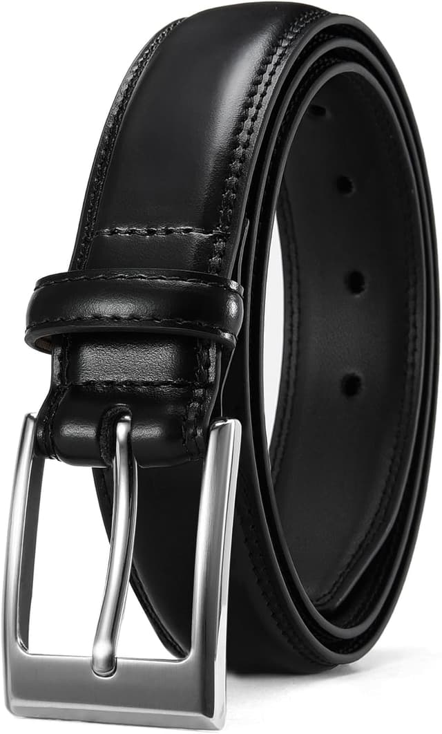 Detalle de CHAOREN Genuine Leather Men’s Dress Belt (1 1/8") with Extra Retaining Ring