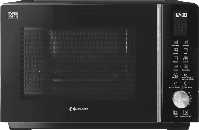 Detalle de Bauknecht MF 255 B Kombi-Mikrowelle mit Dampfgarfunktion und Crisp-Option