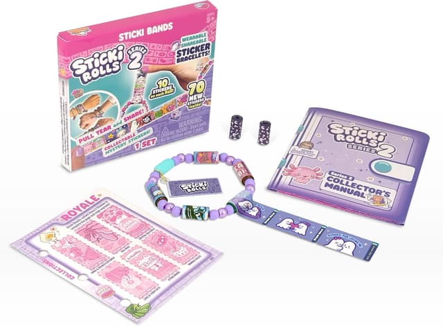 Detalle de Sticki ROLLS Sticki Bands wearable sticker bracelet ๐จ