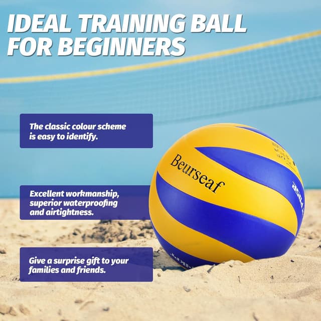 Detalle 1 de Soft Touch Volleyball Größe 5 für Indoor & Outdoor