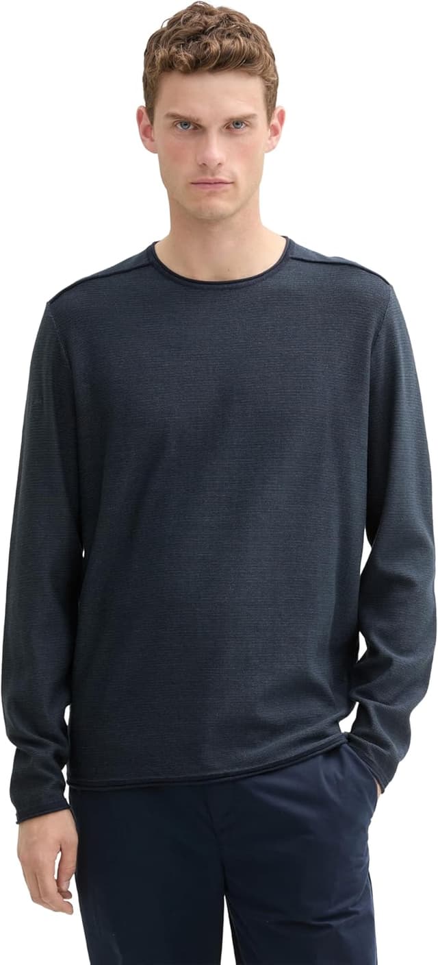 Thumbnail 6 de TOM TAILOR 1044478 pullover da uomo: jersey maniche lunghe comodo