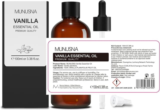 Thumbnail 6 de MUNUSNA Vanilla Essential Oil 100 ml for Aromatherapy