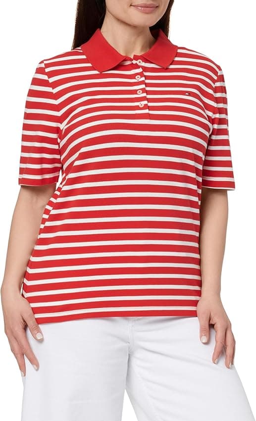 Thumbnail 6 de Tommy Hilfiger 1985 Reg Pique Polo S/S XS para mujer 👕