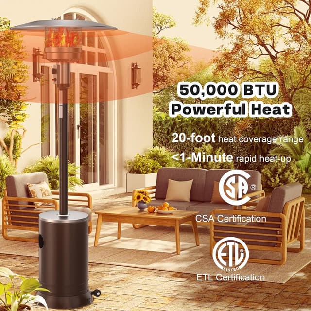Thumbnail 1 de DIAMONDFORGE 50,000 BTU Patio Heater ⚡