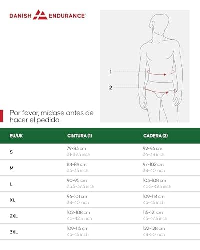 Detalle de DANISH ENDURANCE Calzoncillos bóxer deportivos para hombre (pack de 3) con pernera larga MC