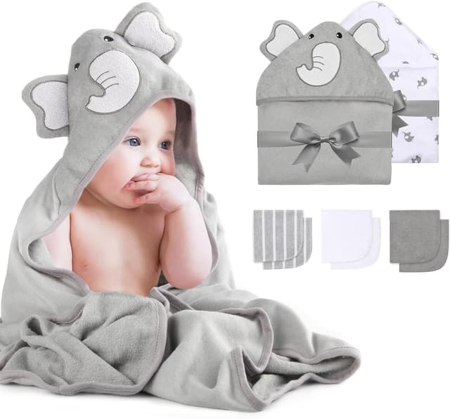 Detalle de momcozy Baby Badetuch Set 76x76 cm