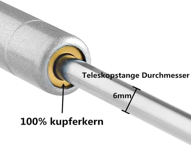 Detalle 2 de Hydraulische Gasfeder 60 N, 2 Stück
