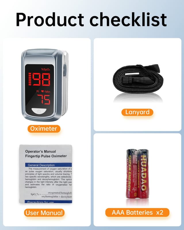 Thumbnail 5 de HOLFENRY Oxímetro de Pulso SpO2 8 s