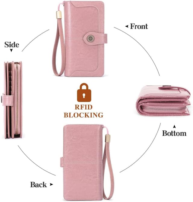 Detalle 2 de SENDEFN RFID large leather purse