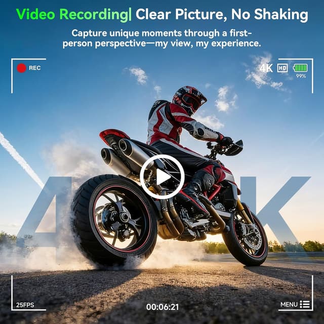 Detalle 2 de AI Smart Glasses 8MP Camera