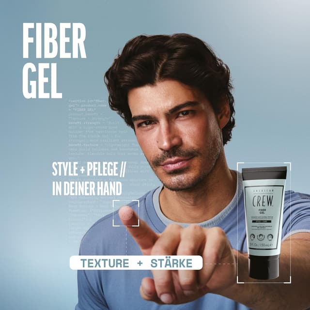 Detalle 2 de AMERICAN CREW Fiber Gel 150 ml für Styling