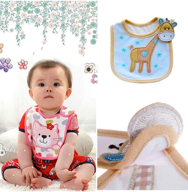 Thumbnail 4 de SLOSH 11 bavaglini neonato impermeabili con dentizione (3 strati)