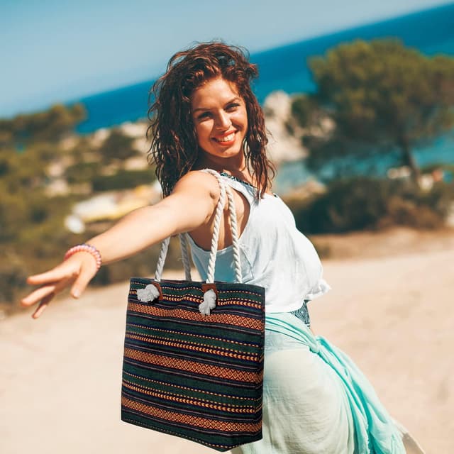 Detalle de Borsa spiaggia 58x38x18 cm idrorepellente