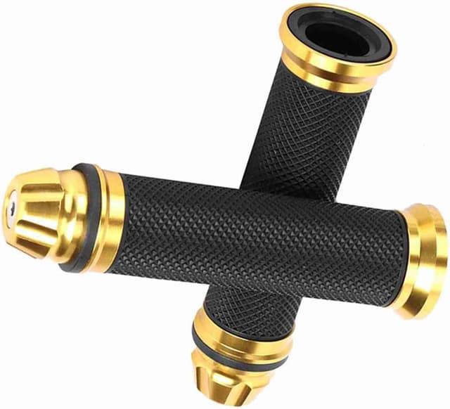 Thumbnail 5 de Motorcycle Gold Handlebar Lever Grips 7/8 inch