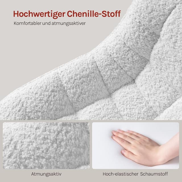 Thumbnail 5 de WOLTU Schminktisch Hocker Weiß verstellbar