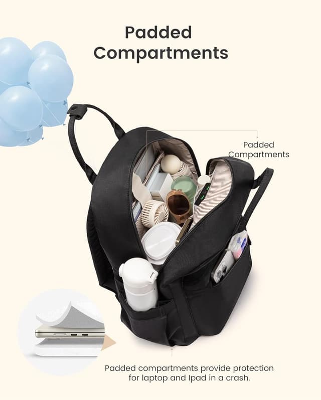 Detalle de LOVEVOOK Rucksack Damen 15,6 Zoll