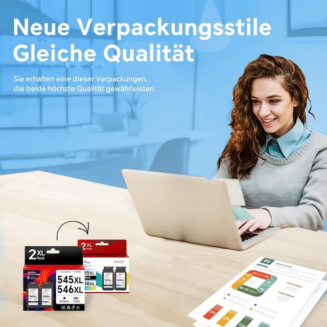 Thumbnail 5 de Cebhink 545XL 546XL Multipack Druckerpatronen