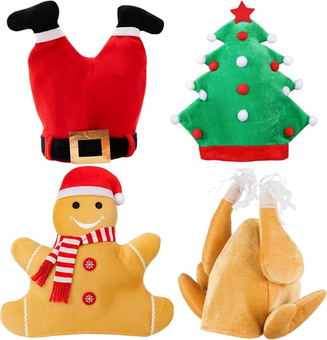 Imagen de REDSTAR FANCY DRESS 4pc Novelty Christmas Hats Pack en OfertitasTOP