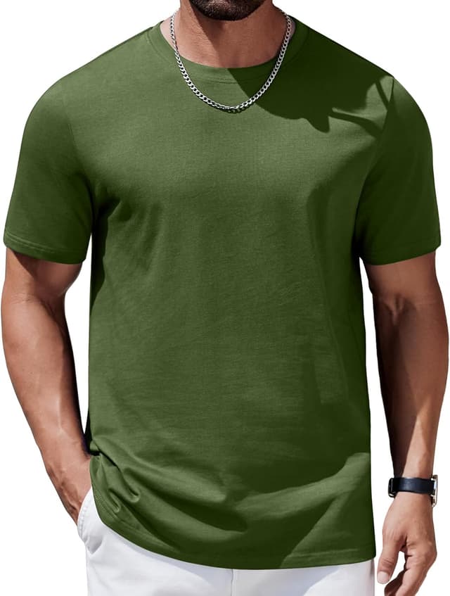 Thumbnail 6 de COOFANDY T-shirt homme manches courtes col rond en coton biologique