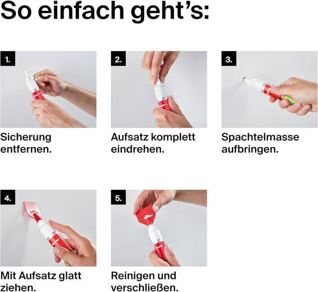 Detalle 1 de Fischer REPAIR spatola di riparazione in gesso rapido, 70 ml