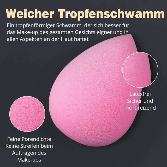 Detalle 2 de BEAKEY Pinselset Professionelles Makeup 12-teilig 🎨