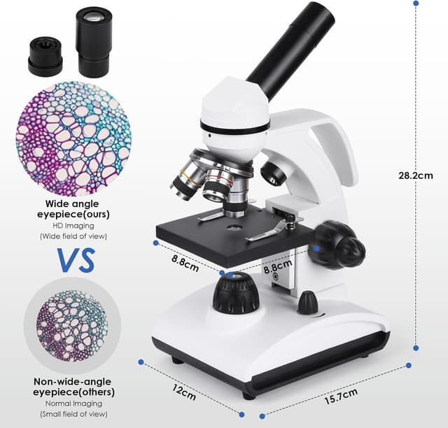 Thumbnail 4 de Cowiewie Microscopio Profesional 40x‑1000x