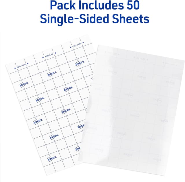 Detalle 2 de Avery 9 x 12 Clear Laminating Sheets 50-Pack