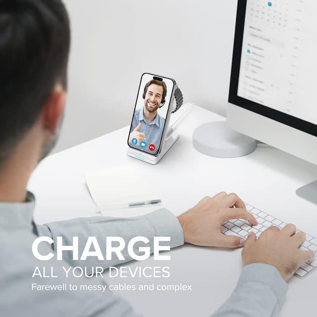 Detalle 2 de Aukuse 3-in-1 Wireless Charger