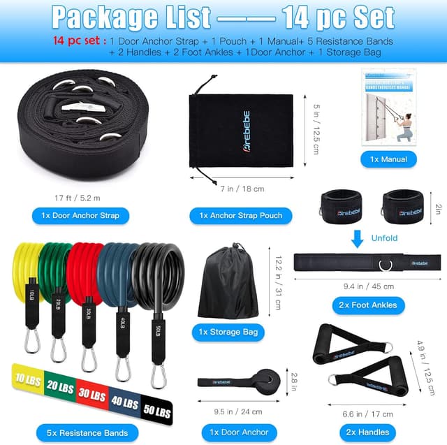 Detalle de Brebebe Door Anchor Strap for Resistance Bands (Multi-Point, Punch-Free Installation)