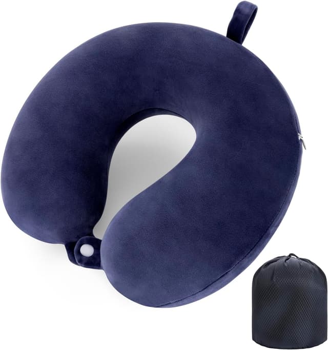 Detalle de WENGX travel neck pillow, memory foam