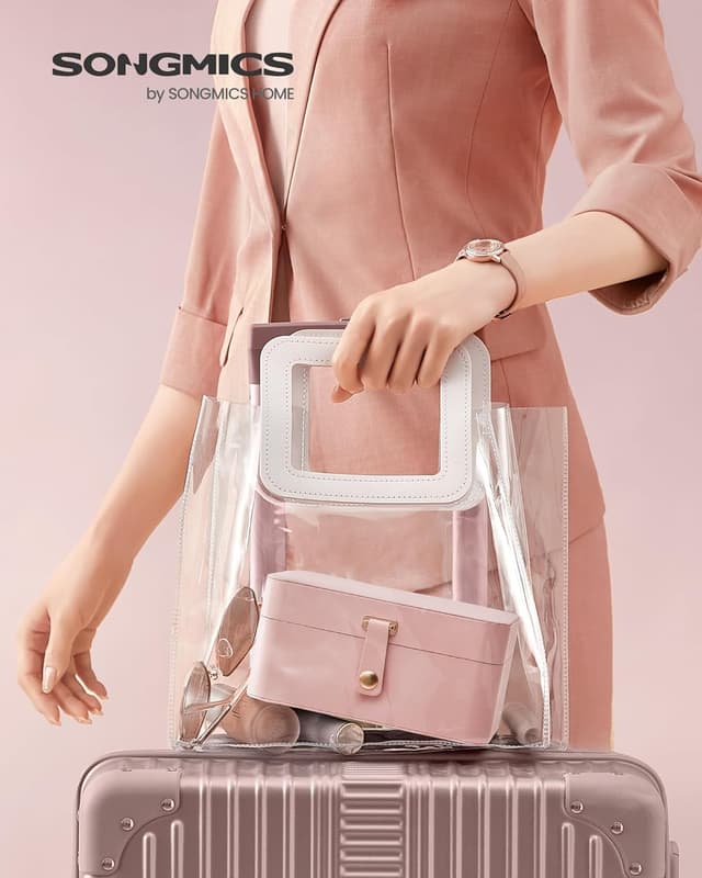 Detalle 2 de SONGMICS Boîte à bijoux de voyage 11 x 16