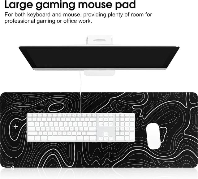 Detalle 2 de HoYiXi 600 x 300 mm soft smooth mouse pad with waterproof PU leather and anti-slip rubber base