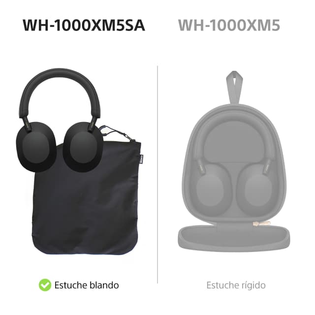 Detalle 2 de Sony WH-1000XM5 Auriculares Bluetooth con cancelación de ruido, 30 horas