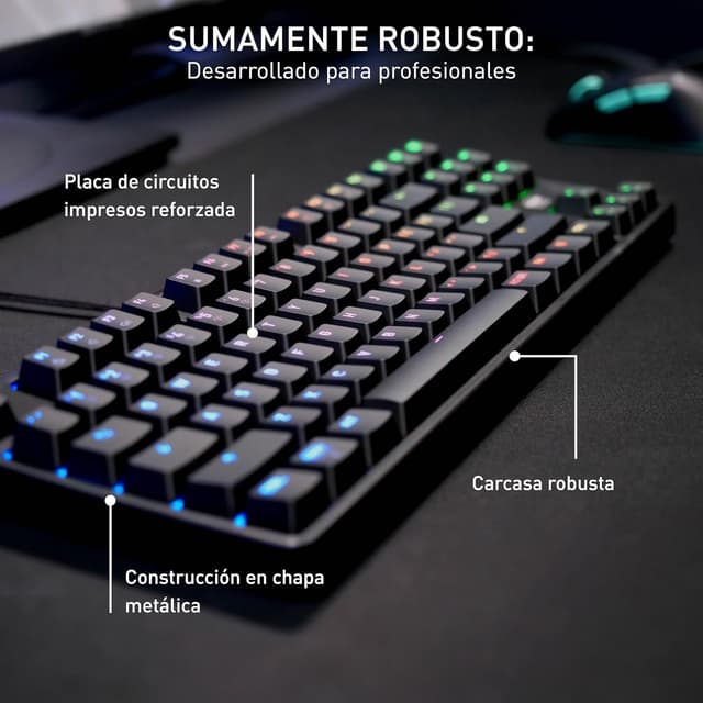 Detalle 2 de CHERRY XTRFY K4V2 TKL Gaming Teclado RGB, AZERTY