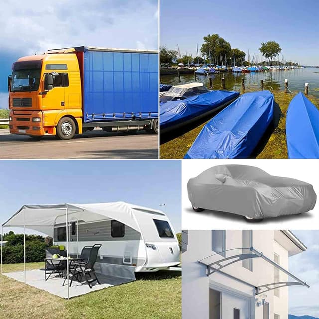 Detalle 1 de LANUCN PVC-Planen Reparatur-Set: transparente UV-beständige Reparatur-Tape (5 cm x 5 m)