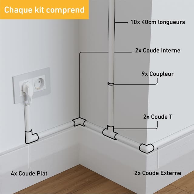 Thumbnail 2 de D-Line Goulotte décorative 4 m 20x10 mm