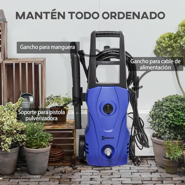 Thumbnail 5 de DURHAND Hidrolimpiadora 1600W 💦 135 Bar, Incluye Cepillo y Jabón