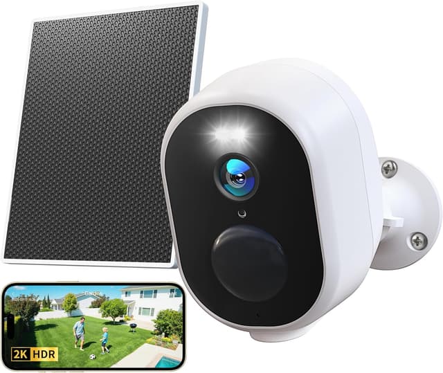 Detalle de GNCC 4MP Cámara Vigilancia WiFi Exterior Solar