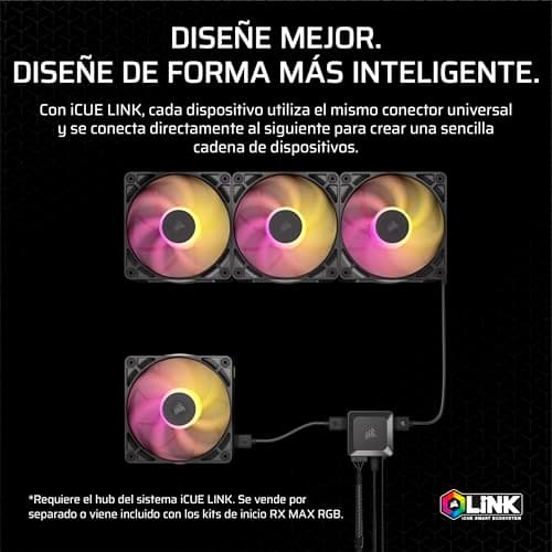 Thumbnail 4 de CORSAIR iCUE Link RX140 MAX Ventilador 140 mm