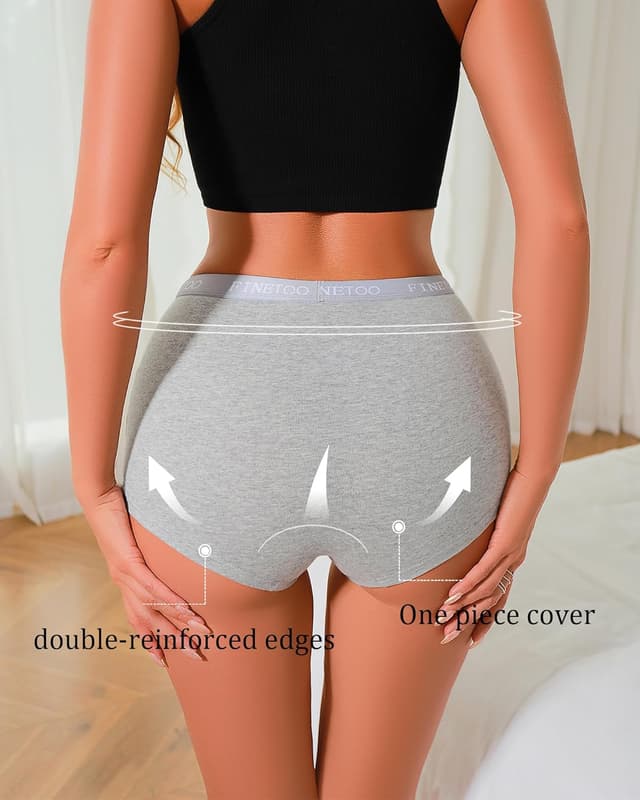 Thumbnail 2 de FINETOO Cotton Boy Shorts High Waisted