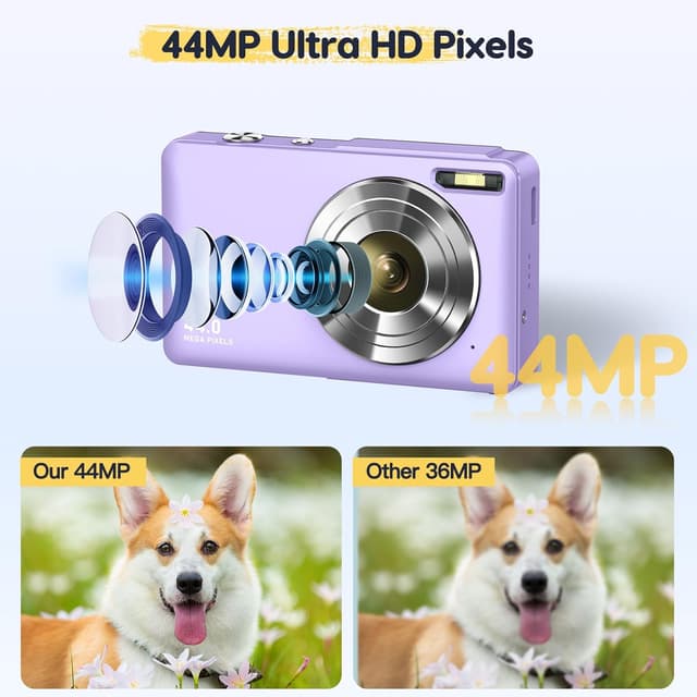 Detalle 2 de Digitalkamera 44MP FHD 1080P mit 32GB Karte