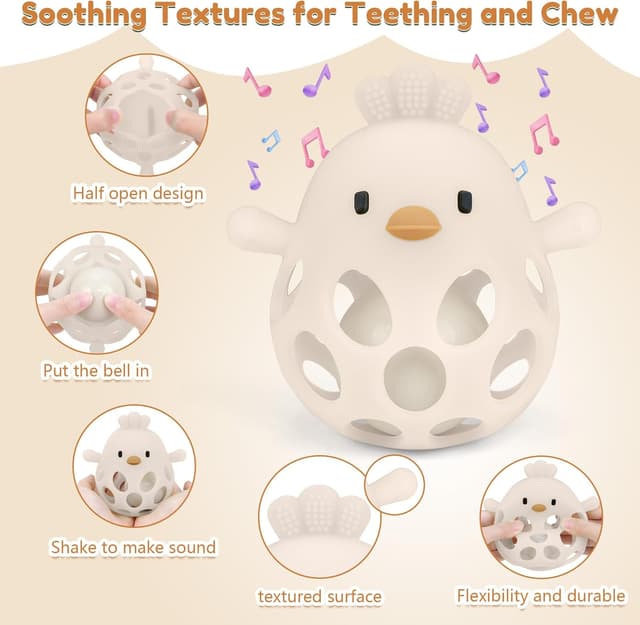 Thumbnail 4 de MCGMITT Juguete mordedor pollito 0-12 meses