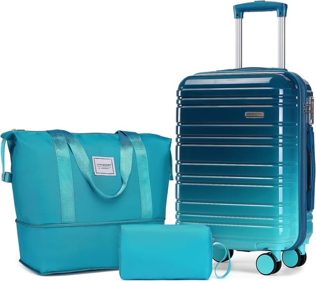 Detalle de LARVENDER Luggage Sets 3 Piece 20 Inch Carry-On