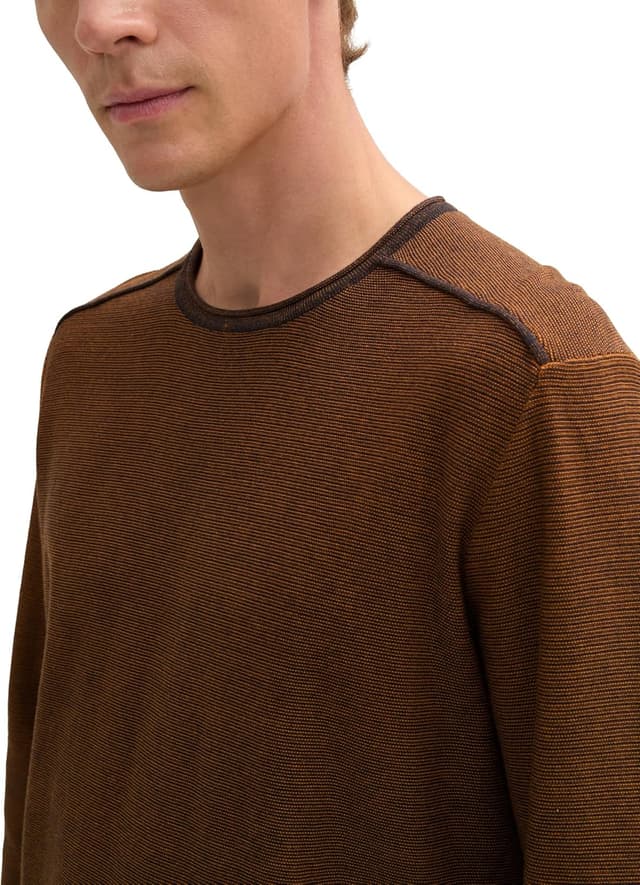 Detalle de TOM TAILOR 1044478 pullover da uomo: jersey maniche lunghe comodo